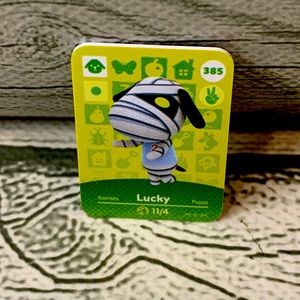 Animal Crossing Amiibo Lucky Mini NFC Card #385 Scan In Villager ACNH Switch